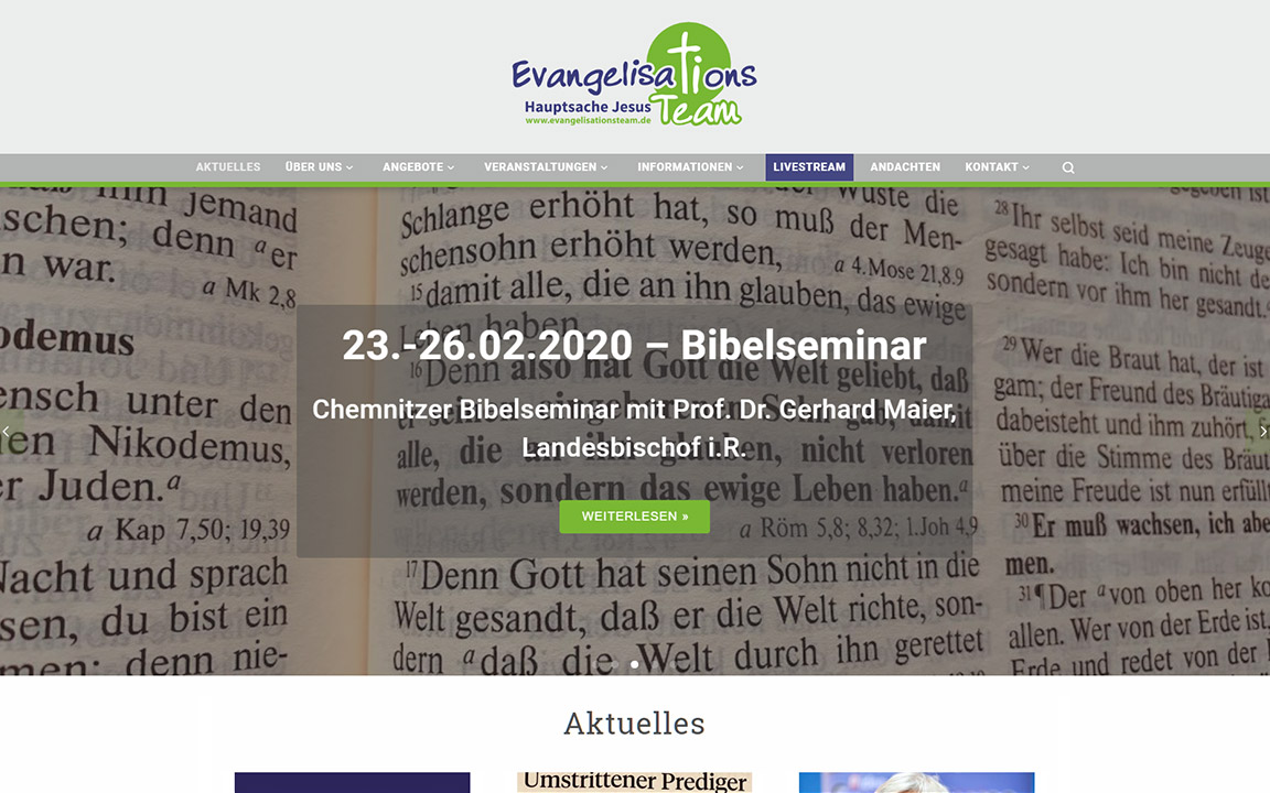 Website evangelisationsteam.de